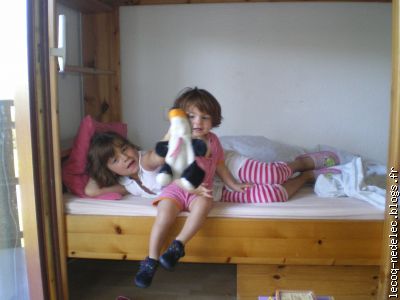 Am&eacute;lie tente de piquer le doudou de sa soeur